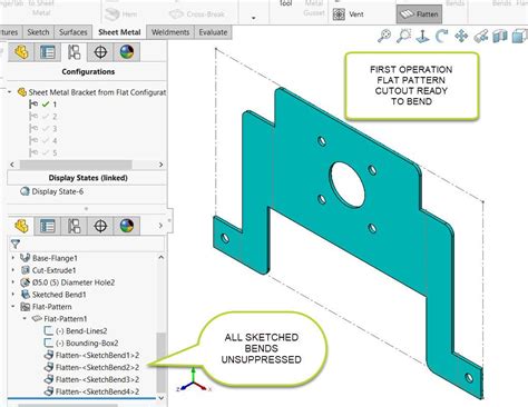 flatten solidworks sheet metal|flatten view in solidworks drawing.